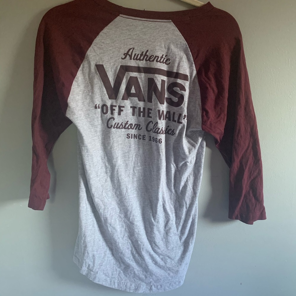 3/4 sleeve vans shirt